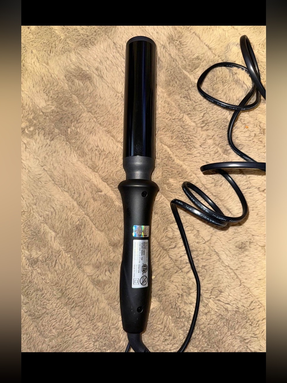 Sultra The Bombshell 1-1/2" Rod curling iron EUC